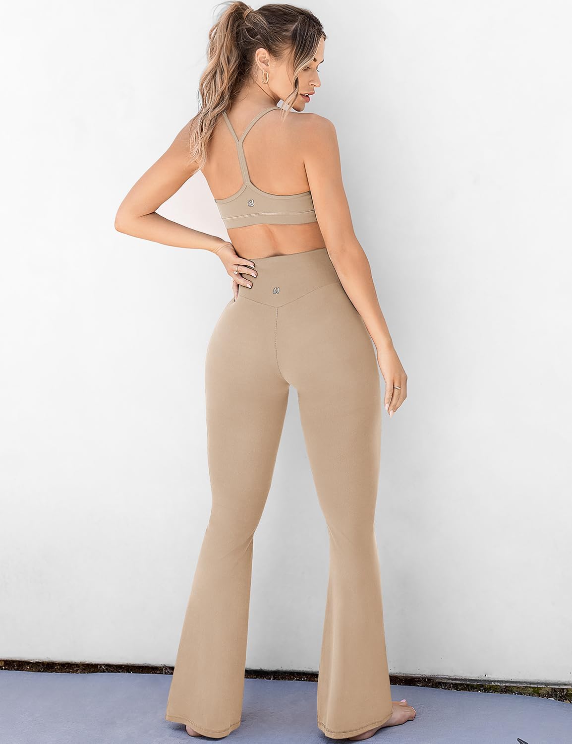 UEU Women's High Waist Flare Yoga Pants - Image 5