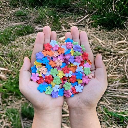 Miniatura 5 de 200 piezas de papel de morera hecho a mano Stephania Venosa - Pétalos de flores de 0.591 x 0.591in, álbumes de recortes, boda, suministros de