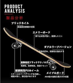 Amazon | スケートボード コンプリート デッキ コンプリートプロ