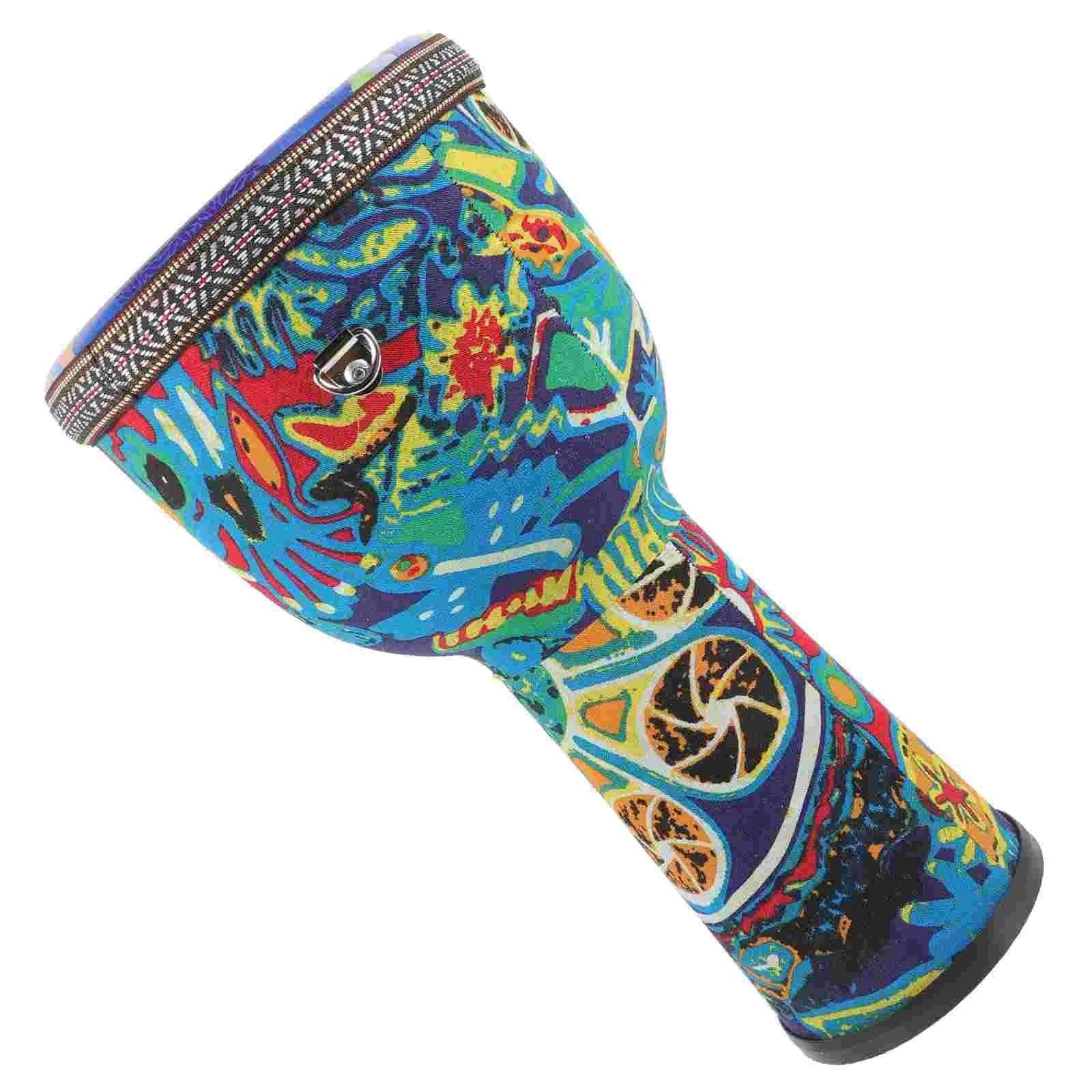 Djembe Africano Per Principianti, Tamburo A Percussione, Modello Dipinto, Strumento A Tamburo A Mano Strumento a Tamburo Africano