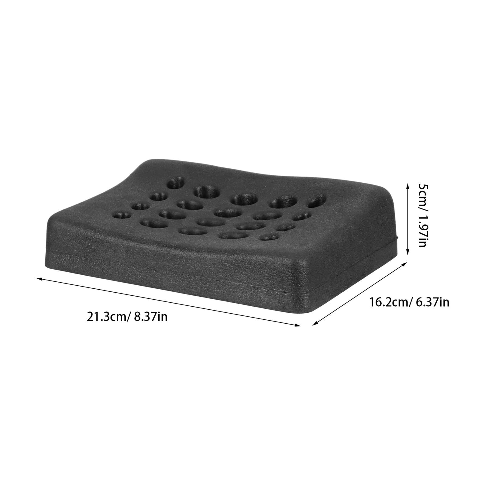 Cojín de Silicona para Lavabo de Champú Negro para Lavado | Ajuste Ergonómico, Limpieza Sencilla, Uso en Barbería y Spa, Pensado para Clientes y Dueños de Salón