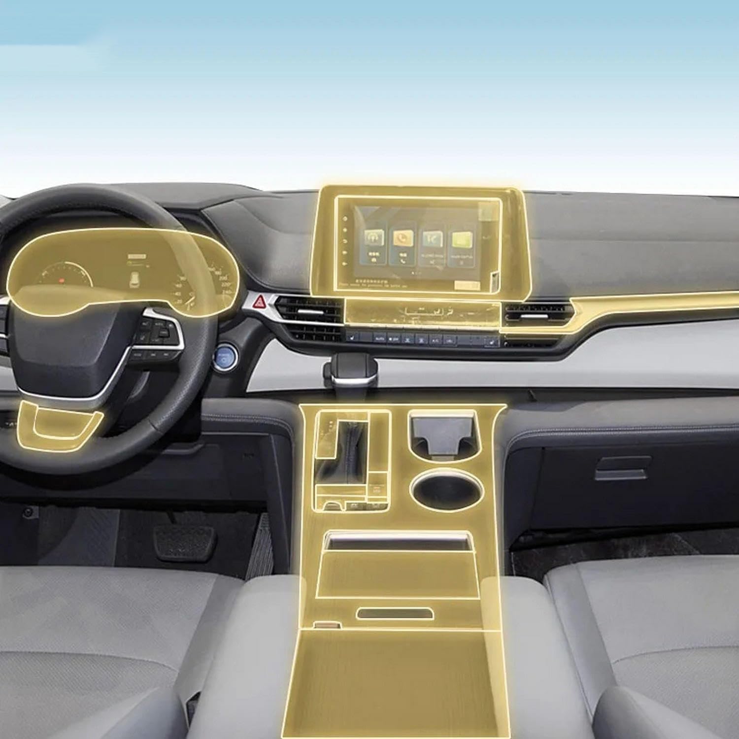 Película PPF de TPU para Toyota Sienna 2022-2024: protección interior de alta gama