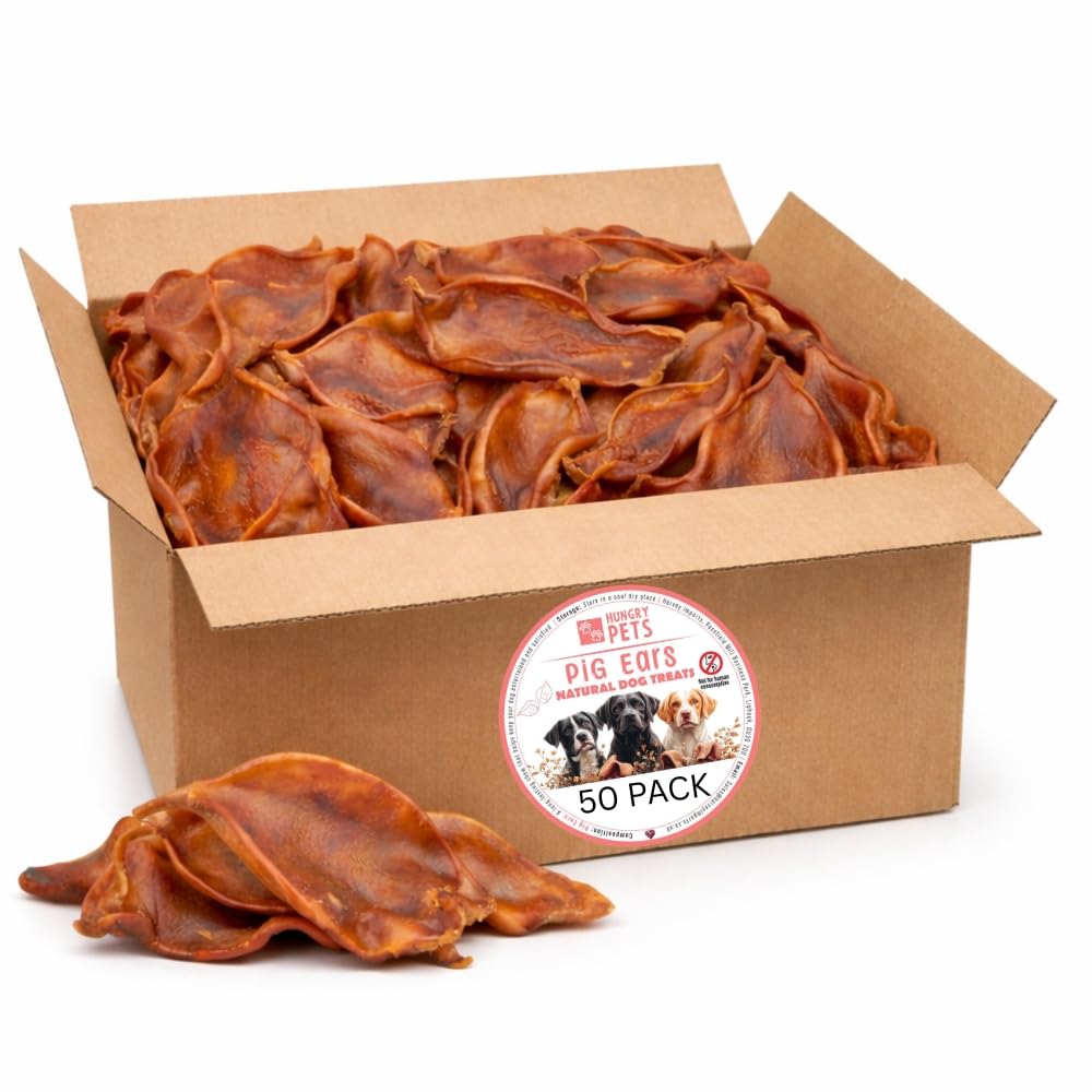 Pig Ears, Natural Dog Treat (50 Pack)