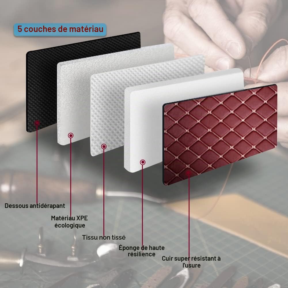 Les Tapis de Sol sur Mesure de Blackwheel sont compatibles à 99% avec Tous Les modèles de Voitures, fabriqués en Cuir imperméable et antidérapant, et Peuvent être personnalisés (Orange et Noir).