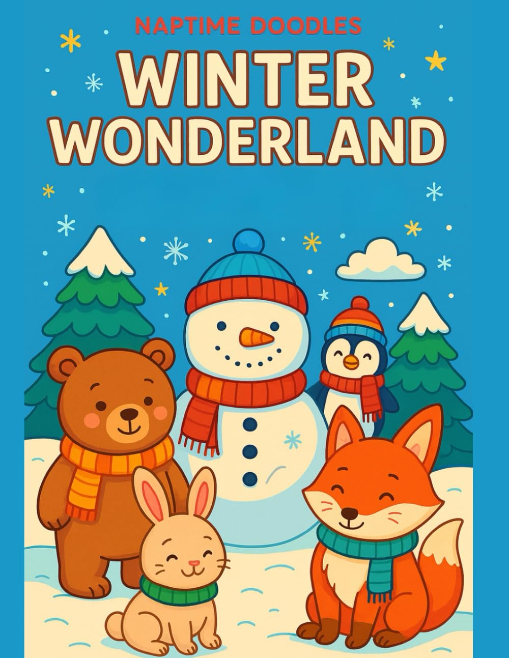 Naptime Doodles: Winter Wonderland: A magical winter coloring book filled with adorable animals, snowy scenes, and simple designs perfect for tiny hands. (Seasonal & Creative Fun Editions)