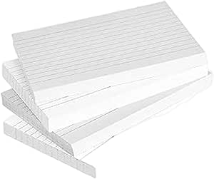 100Pcs Sticky Notes Horizontal Line Transparent,Ruled Record Card Flash ...