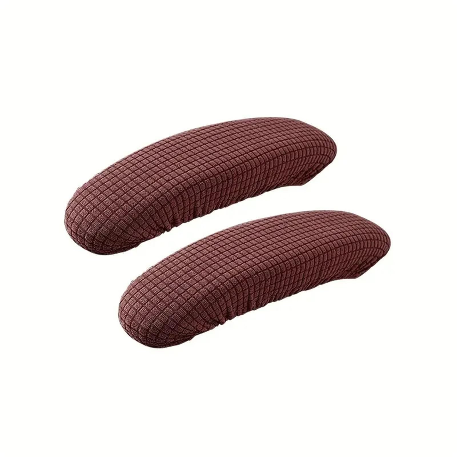 MNGHAYYR Stretch Elastic Office Chair Armrest Covers Office Chair Spandex Armrest Covers 2 pcs Multicolor(Deep Coffee)