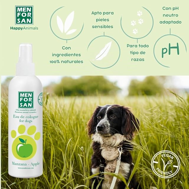 Foto 3 de 5 de MENFORSAN Agua de Colonia para Perros Manzana - 125 ml