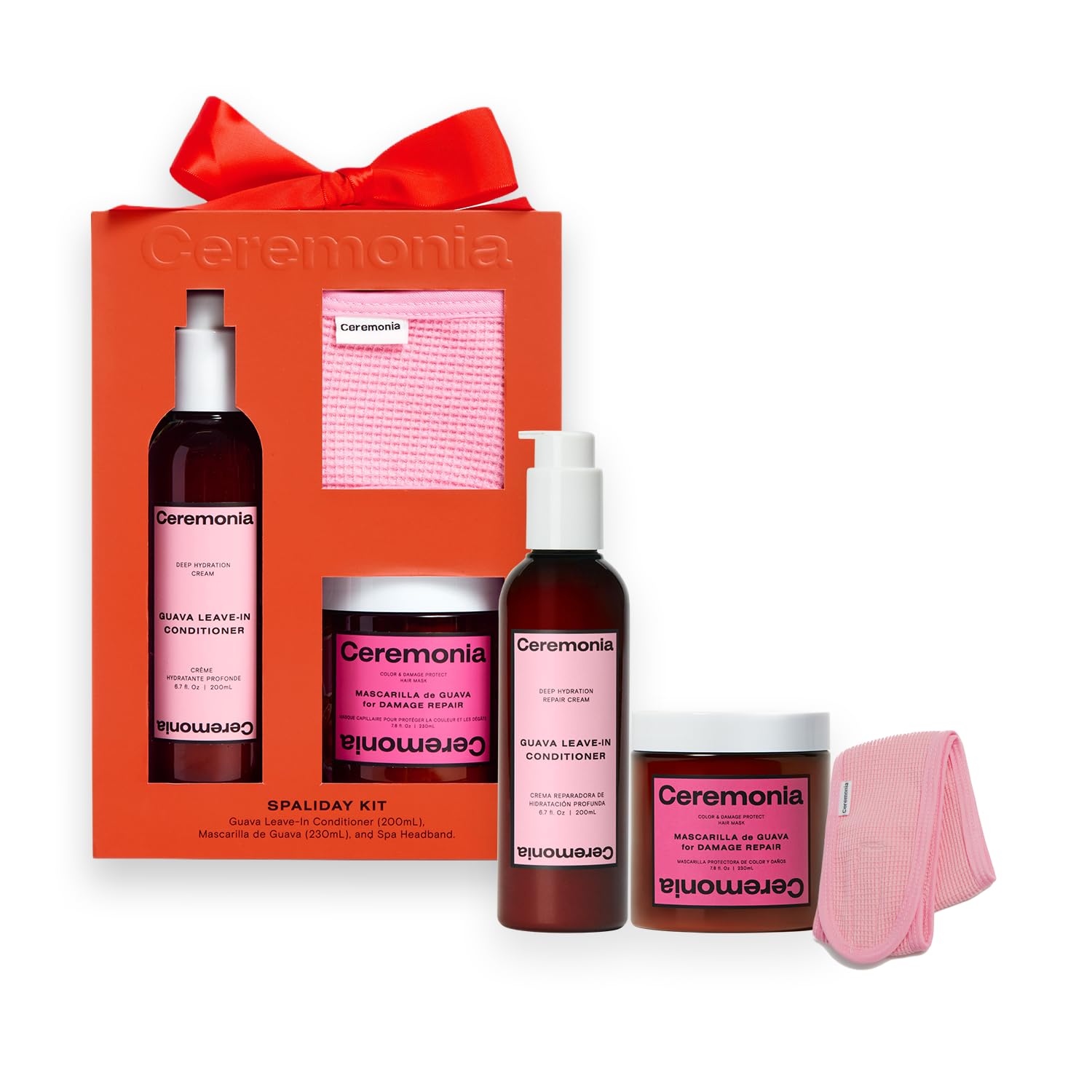 Ceremonia The Guava Spaliday Kit | 3 Piece Conditioning Hair Treatment Set