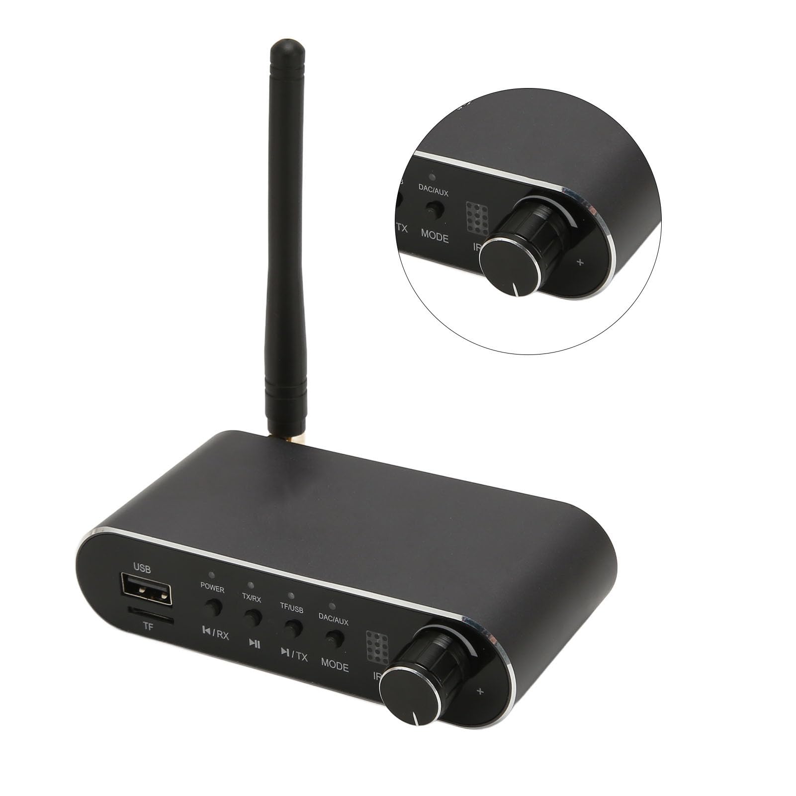 Bluetooth 5.1 Sender Empfänger, Kabelloser Audio Adapter Sender Empfänger, Glasfaser Koaxial HiFi Audio Adapter für Fernseher, Computer, Heim Stereoanlage, Kopfhörer