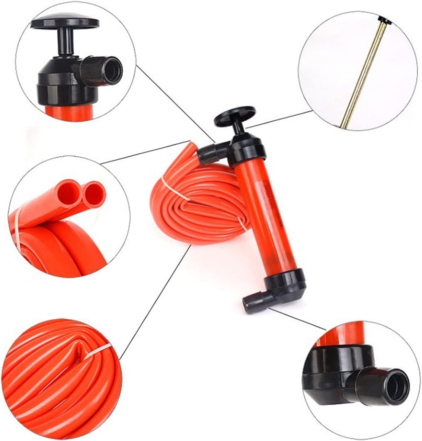 Mini Submersible Portable Electric Water Pump Manual Gas Siphon Oil Pump Delivery Manual Pumps