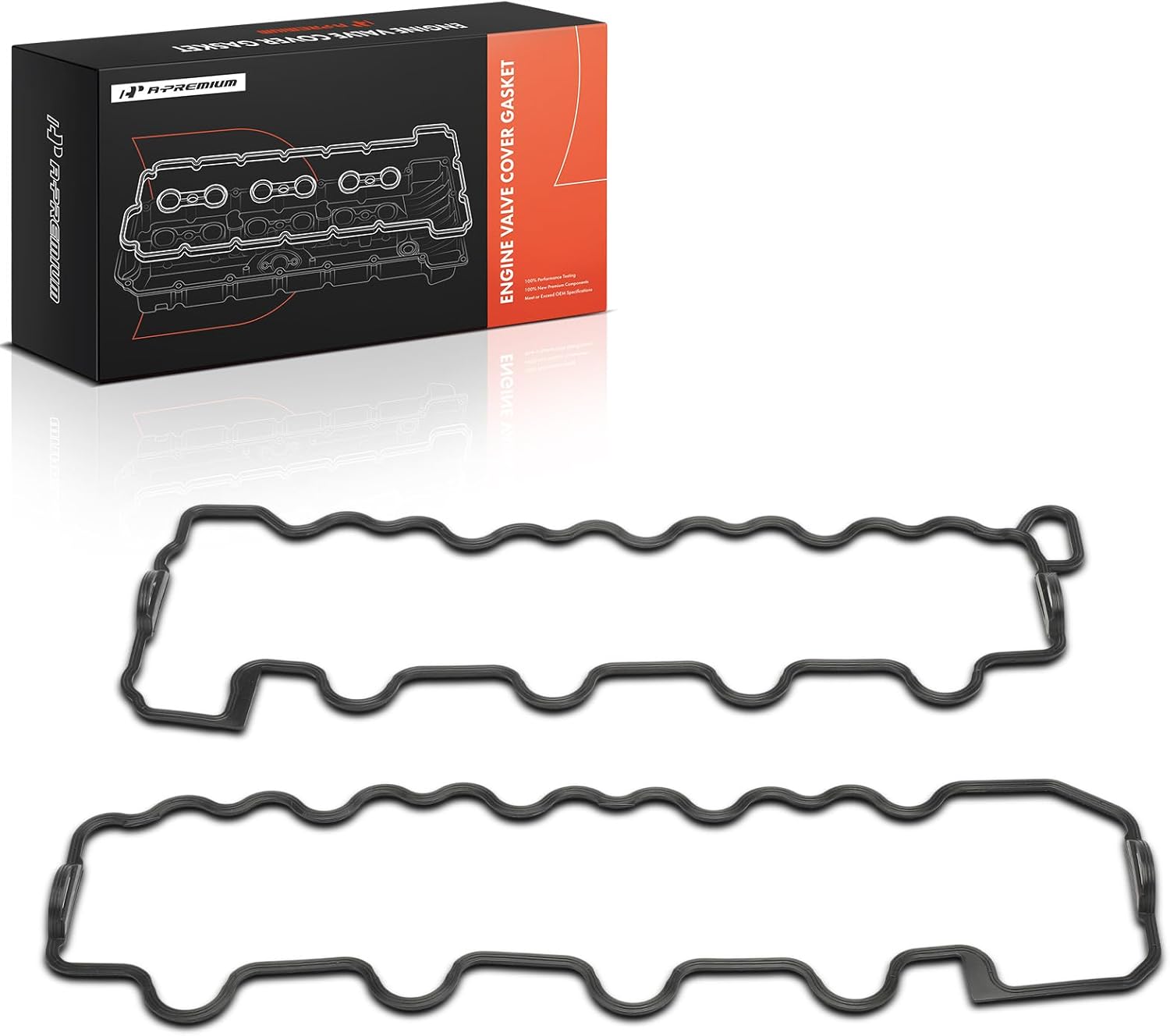 A-Premium Engine Valve Cover Gasket Set Compatible with Mercedes-Benz C55 AMG, C43 AMG, E500, E430, E55 AMG, ML500, ML55 AMG, ML430, S500, S430, S55 AMG, CLS500, CLS55 AMG, SL500, SL55 AMG, SLK55 AMG
