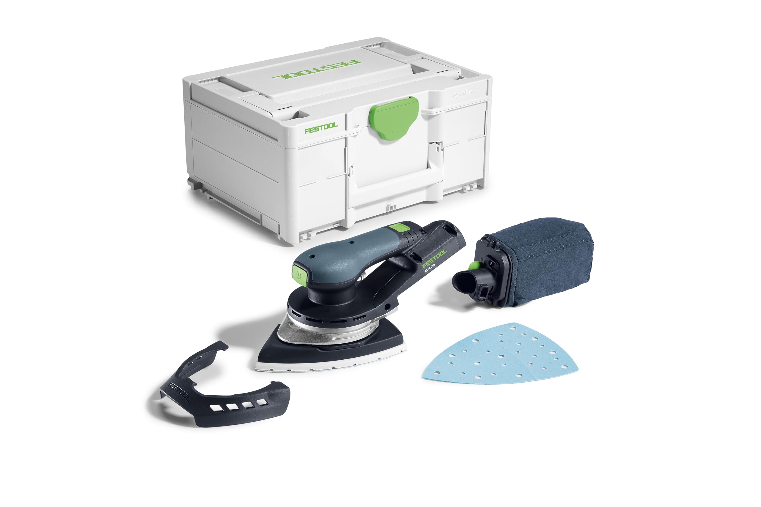Festool Akku-Deltaschleifer DTSC 200 - Schleifmaschine mit LED-Licht | Bürstenloser EC 2.0-Motor mit Vibrationsschutz, StickFix Schnellverschluss, Hartmetall-Tellerbremse und App-Steuerung