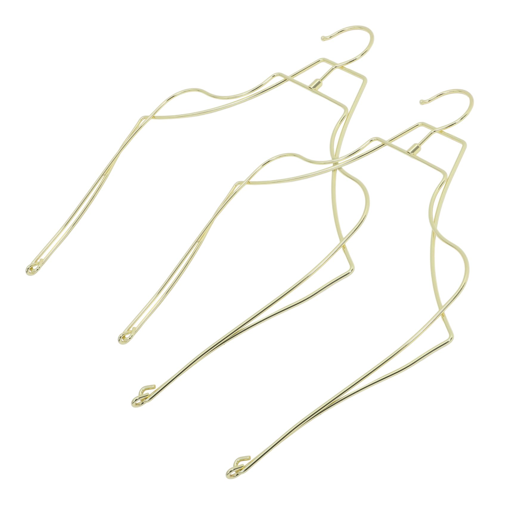 PRETYZOOM 2Pcs Wire Swimwear Hanger Elegant Display Hangers for Bikinis Suits for Closet Organization and Shop Decoration