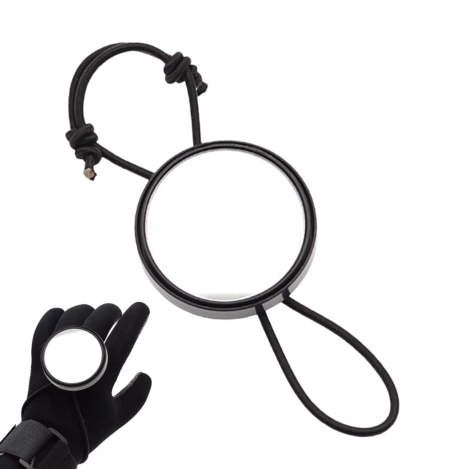 Specchio da Sub | Specchietto Retrovisore Regolabile - Attrezzatura Subacquea Regolabile Portatile Rotonda per Uomini di Mare, Sport all'Aperto, Immersioni in Caverne, Deriva, Sicurezza