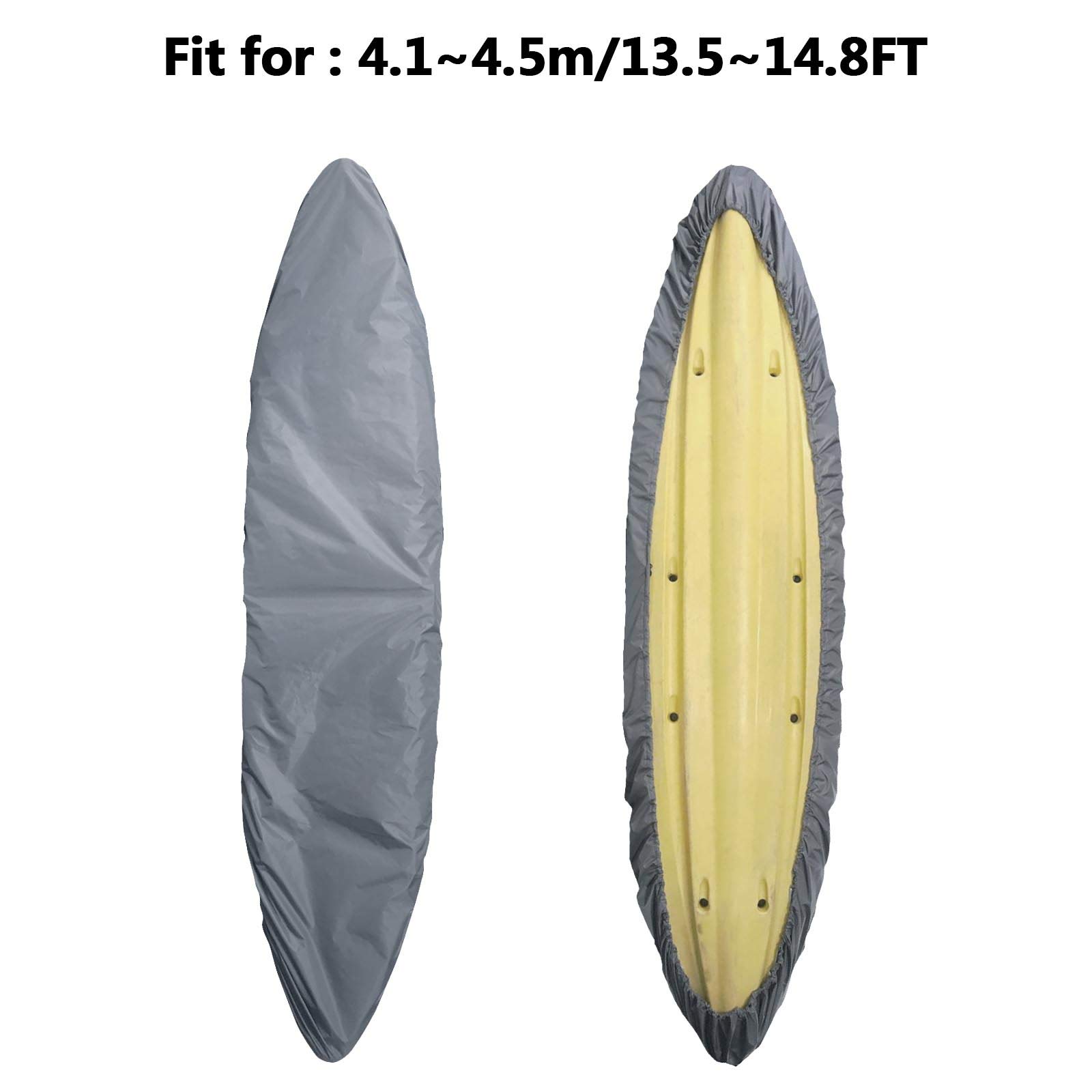 Cubierta para Canoa Cubierta Universal Profesional para Almacenamiento de Kayak Impermeable Resistente A Los Rayos UV Protección contra El Polvo para 4,1-4,5 M