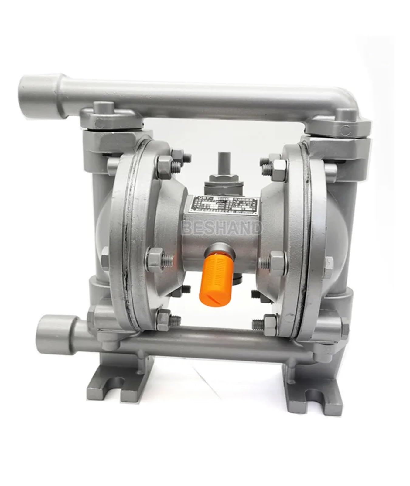 CUDTAPI Chemical Pump Air Operated Double Diaphragm Pumps, 1/2‘’ 19L/min Pneumatic Aluminum Alloy Liquid Fuel Water Treatment(Buna-N diaphragm)