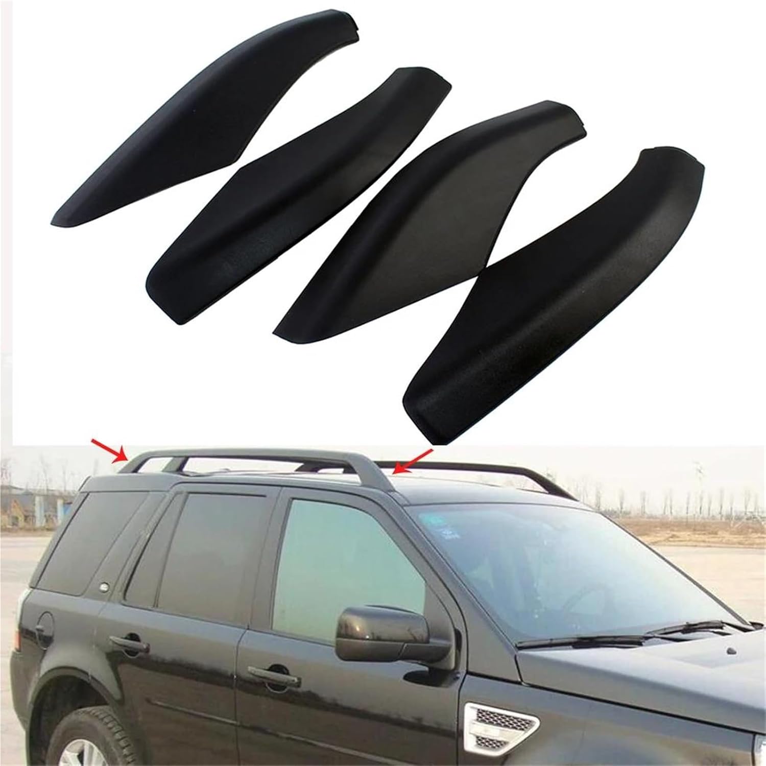 Roof Rack Cover Black Protection for Freelander 2 2006-2014 image 2