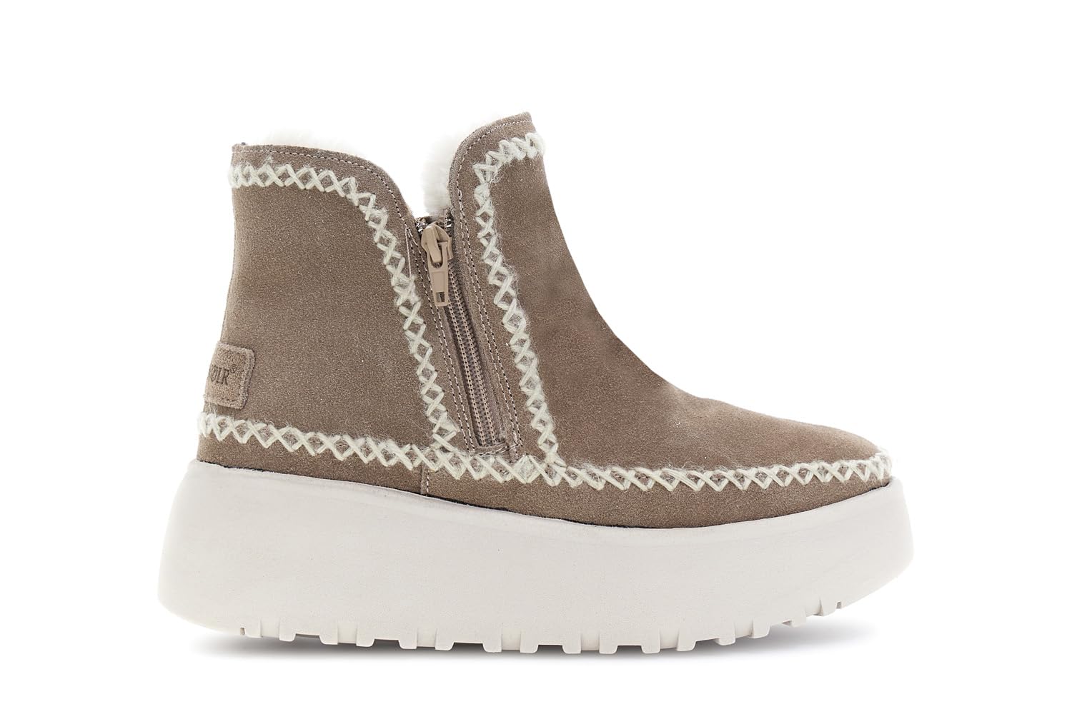 CAFèNOIR - Stiefeletten Aus Wildleder Mit Doppeltem Reißverschluss, Für Frauen