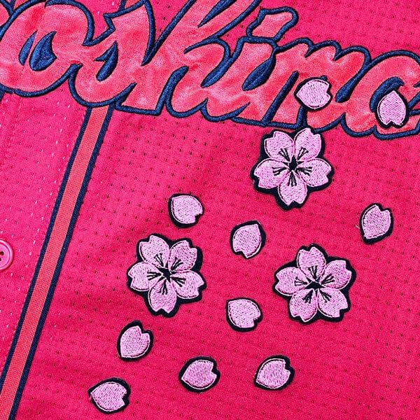 広島 カープ 桜吹雪 桜 さくら サクラ 応援 刺繍 ワッペン