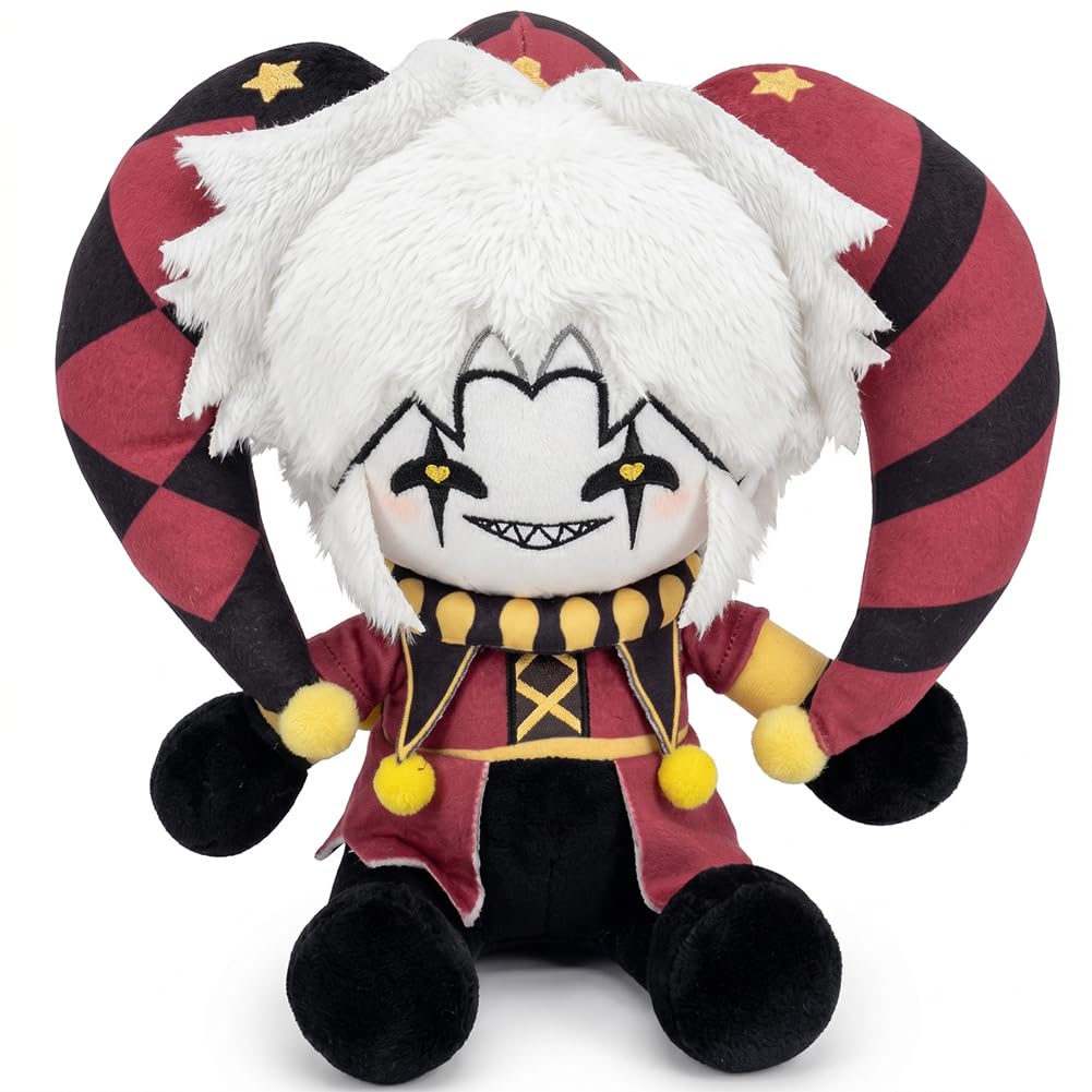 Kouipoie The Freak Circus Plush Toy, Cute Cartoon Character Plushie, Soft Stuffed Animal Doll for Kids & Adults, Kawaii Plush Cushion Toy, Gifts for Fans, Bedroom Desk Decor (Pierrot-D 27CM)