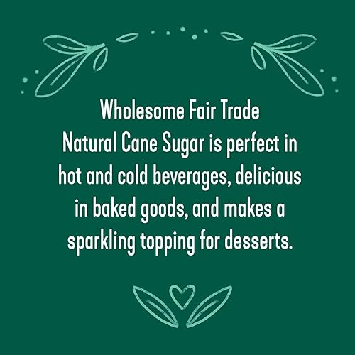 Miniatura 8 de Wholesome Edulcorantes de azúcar de caña sin refinar de 24 onzas, comercio justo, sin OMG, sin gluten y vegano, para hornear y endulzar, 1 paquete