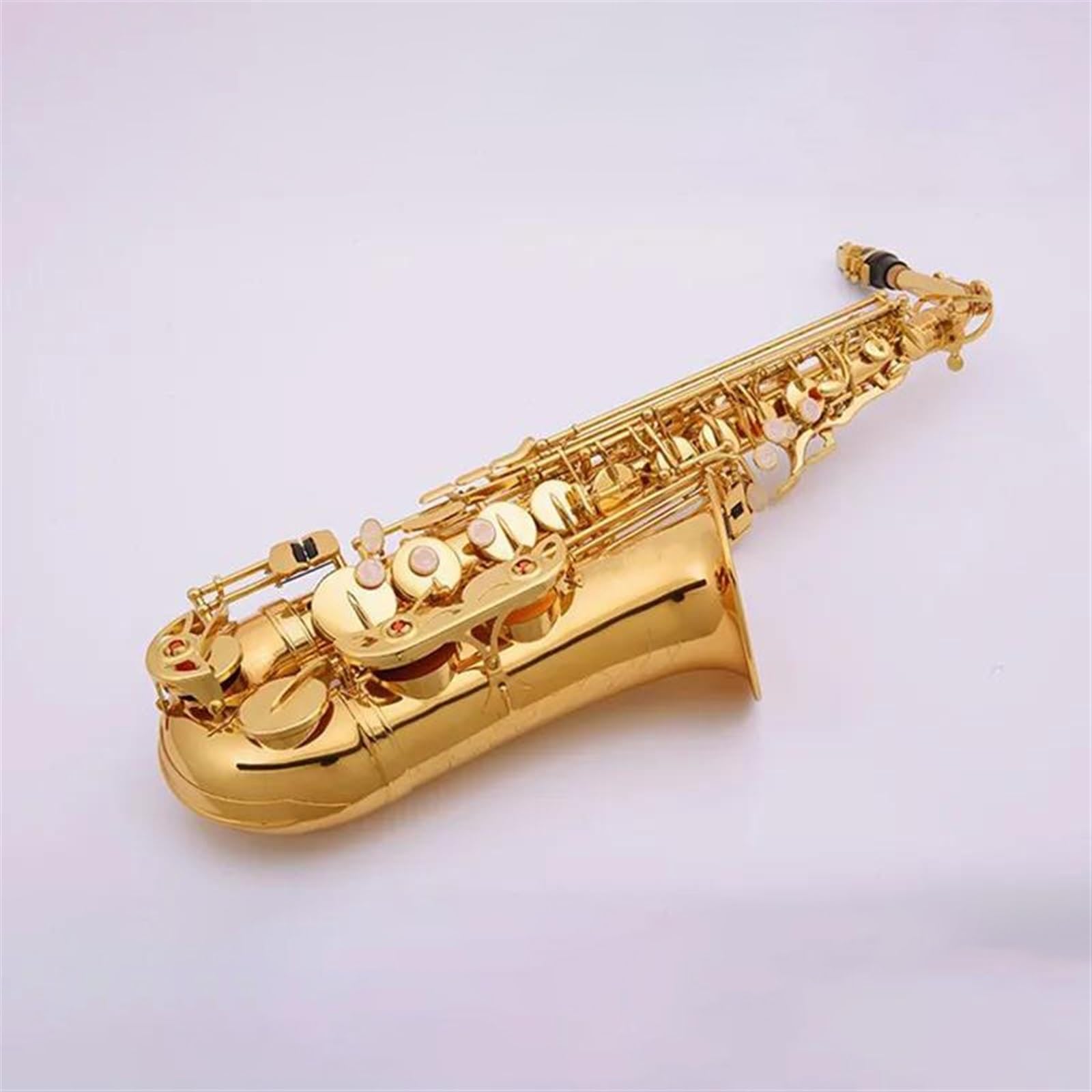Saxofón Principiante Saxofón Alto Con Afinación En Eb Instrumento Musical De Latón Lacado En Oro Saxofón En Mi Bemol Con Estuche Y Accesorios