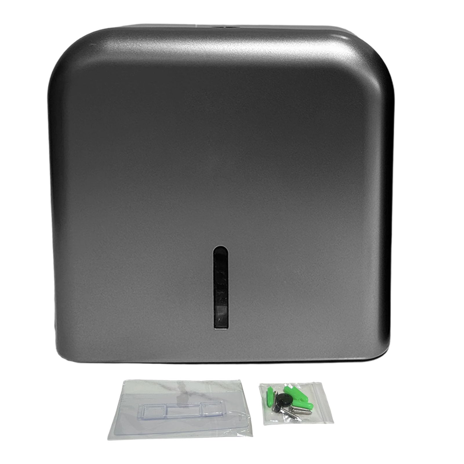 Distributeur de serviettes en papier mural argenté, porte-essuie-mains verrouillable avec fenêtre visible