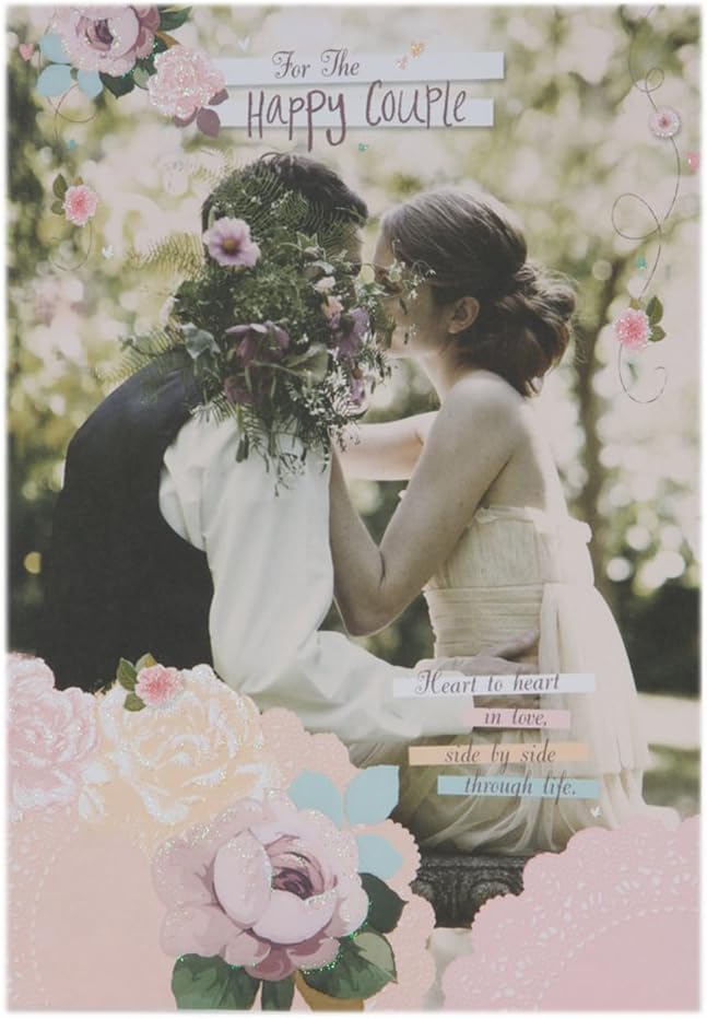 Hallmark Wedding Card For Both Of You 'Heart To Heart' - Medium
