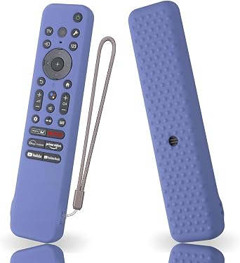 Silicone Cover for Sony RMF-TX910U RMF-TX920U RMF-TX810U Remote Silicone Cover Skin Protective Sleeve for Sony Bravia TV Remote with LanyardLavender Grey