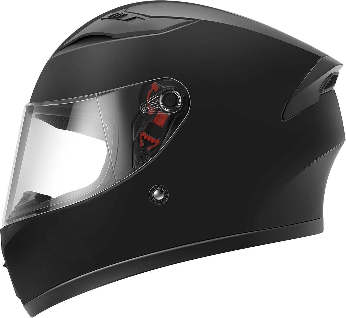 YEMA Motorcycle Street Bike Full Face DOT Helmet YM-832 with Removable Neck Scarf for Men and Women