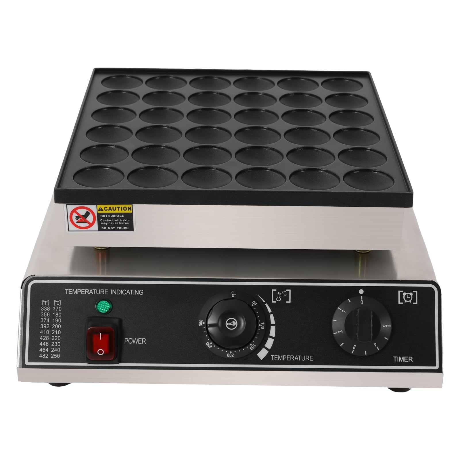 Mini Pfannkuchenmaker Dutch Muffin Waffeleisen mit 44 mm Durchmesser