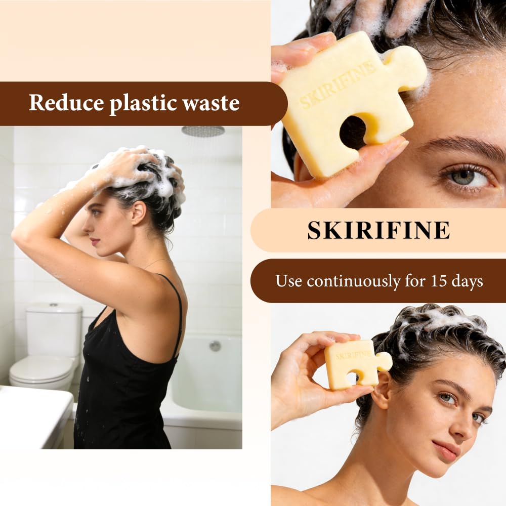 Puzzle Rice Water Shampoo Bar for Dry Scalp, 3.5 oz image 5