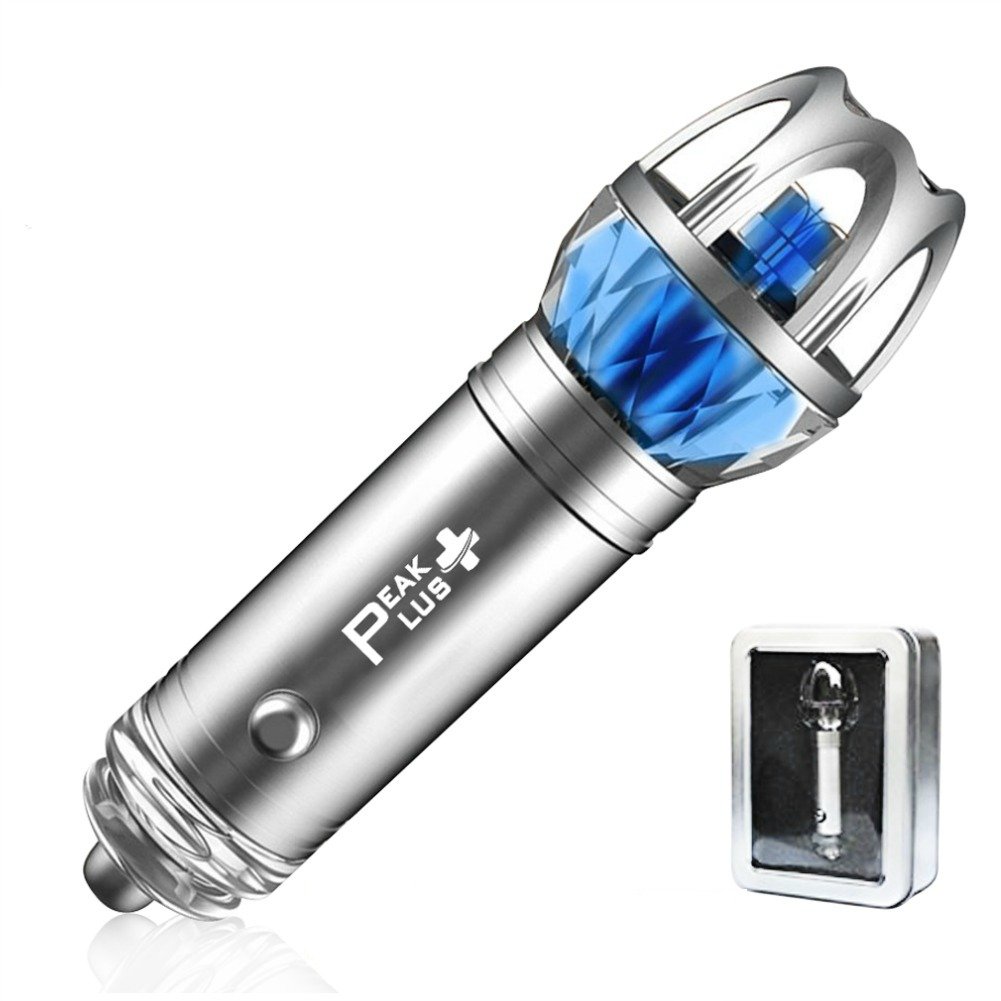 PeakPlus PPAIR6281 Car Air Purifier Ionizer Freshener, Removes Dust