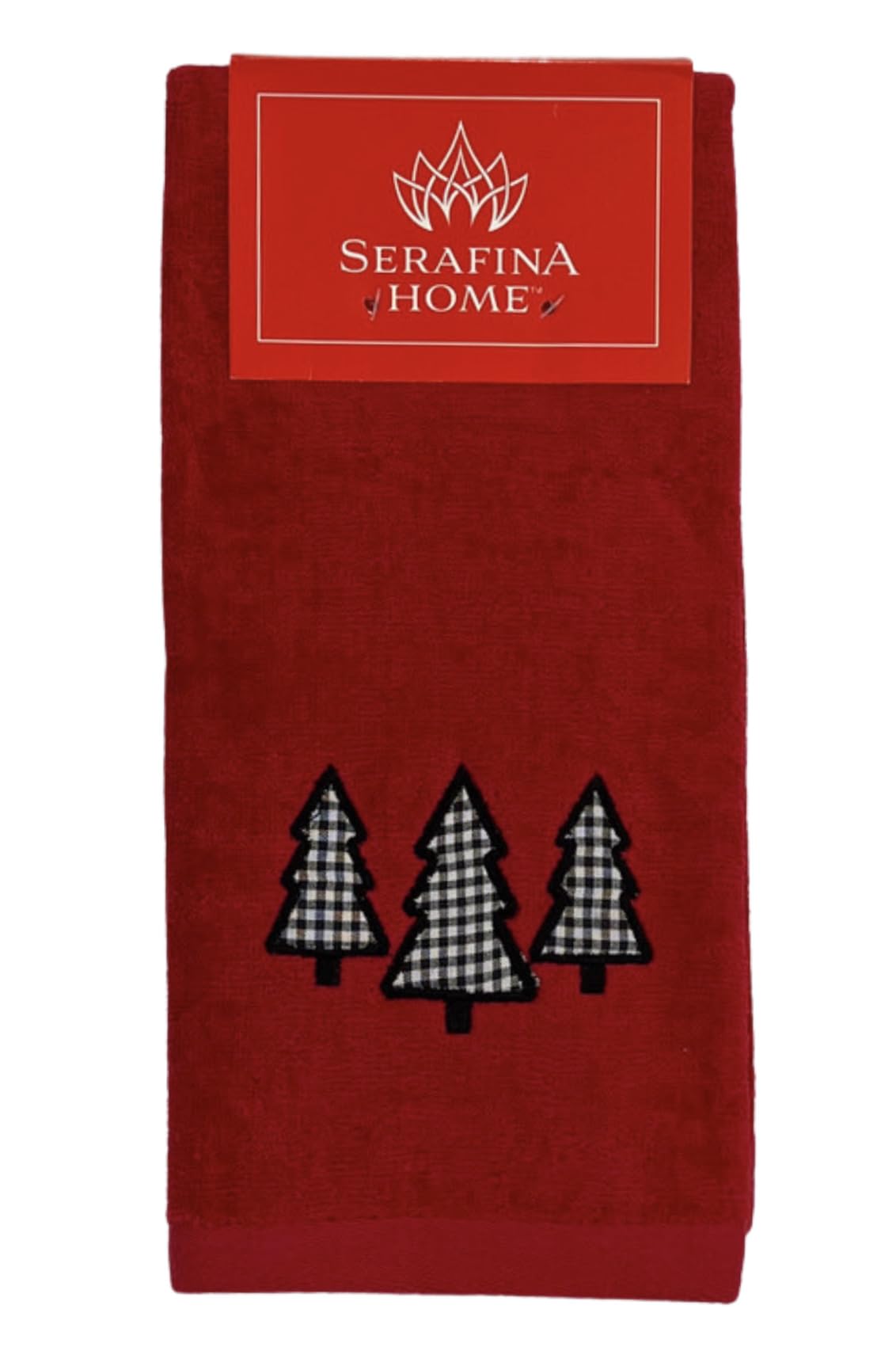 Lot De 2 Serviettes De Noël Pour Enfants - Motifs Père Noël Et Sapin, En Polaire Douce, Avec Boucle De Suspension Pour Salle De Bain Ou Cuisine