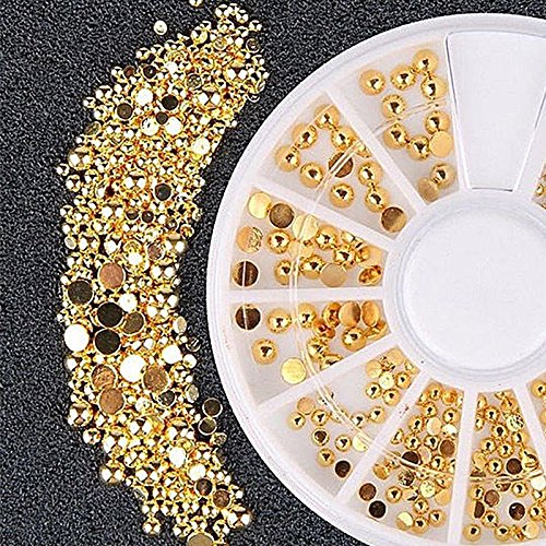 Artlalic Oro 3D Rhinestone Glitter Craft DIY Nail Art Decor Rueda Manicura Decoración