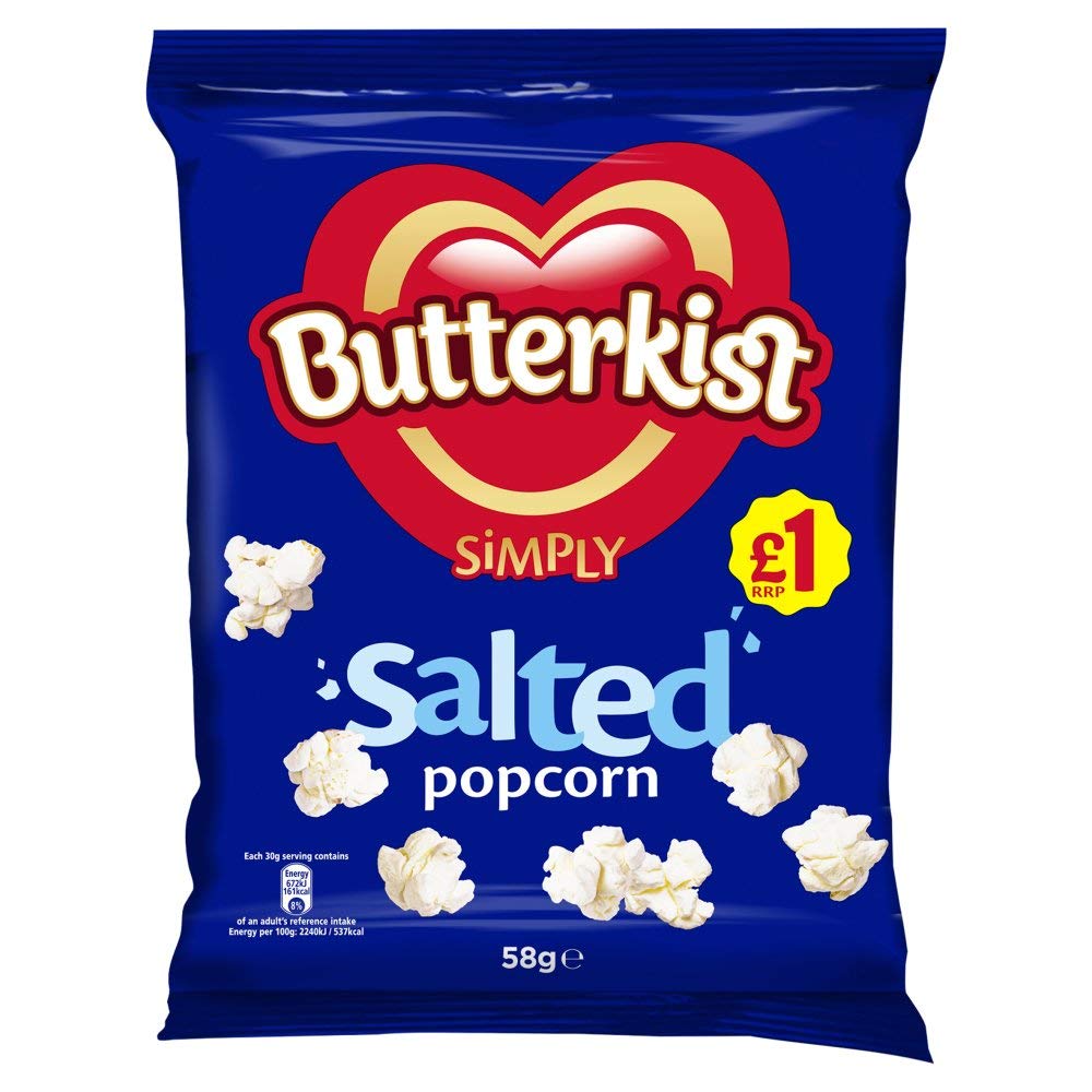 Buy Butterkist Simply Salted Popcorn 58g (12 Packs) Online at desertcartUAE