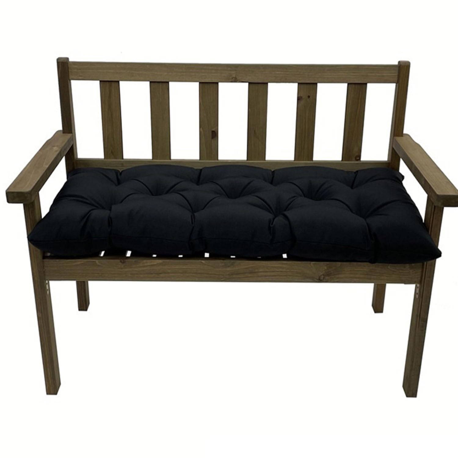 Cush Banc de jardin antidérapant et imperméable avec matelas de confort épais 150 x 50 cm