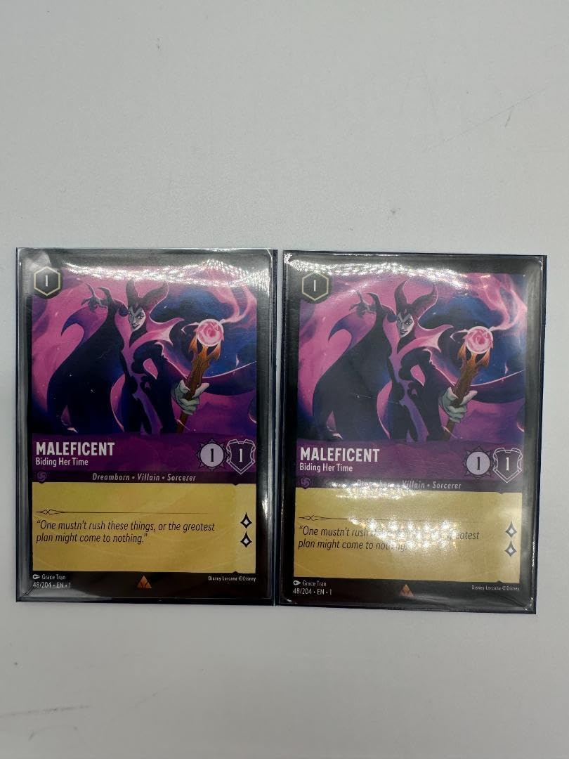 Amazon.co.jp: ロルカナ Lorcana Maleficent レアカード 2枚セット 