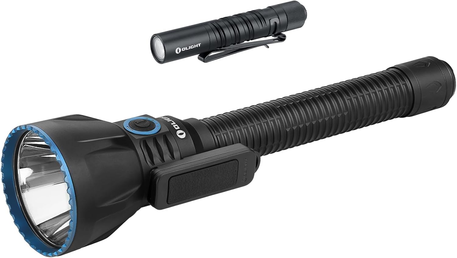 OLIGHT I3T EOS 180 Lumens Dual-Output Slim EDC Flashlight for Camping and Hiking, Tail Switch Flash Light Javelot Turbo 2 1800 Lumen Rechargeable Tactical Flashlight with Long-Range 4921ft Throw