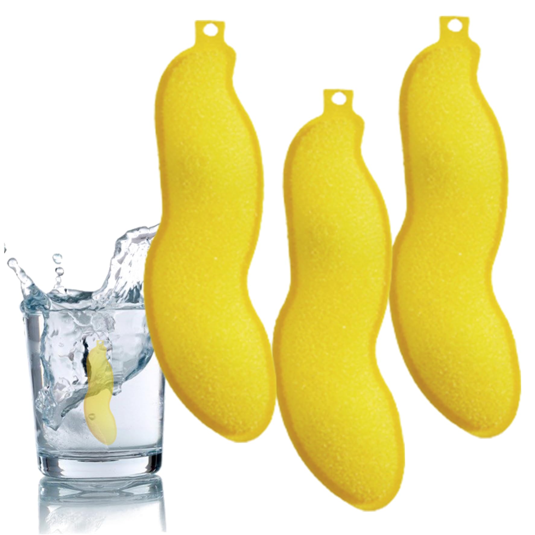 Magic Bottle Cleaning Beans 3pcs Reusable Bottle Cleaning Beans Pea-shaped Water Bottle Cleaner Sponges for Bottle Internal Cleaning Yellow Magic Bottle Cleaning Beans Magic Beans Bottle Cleaner