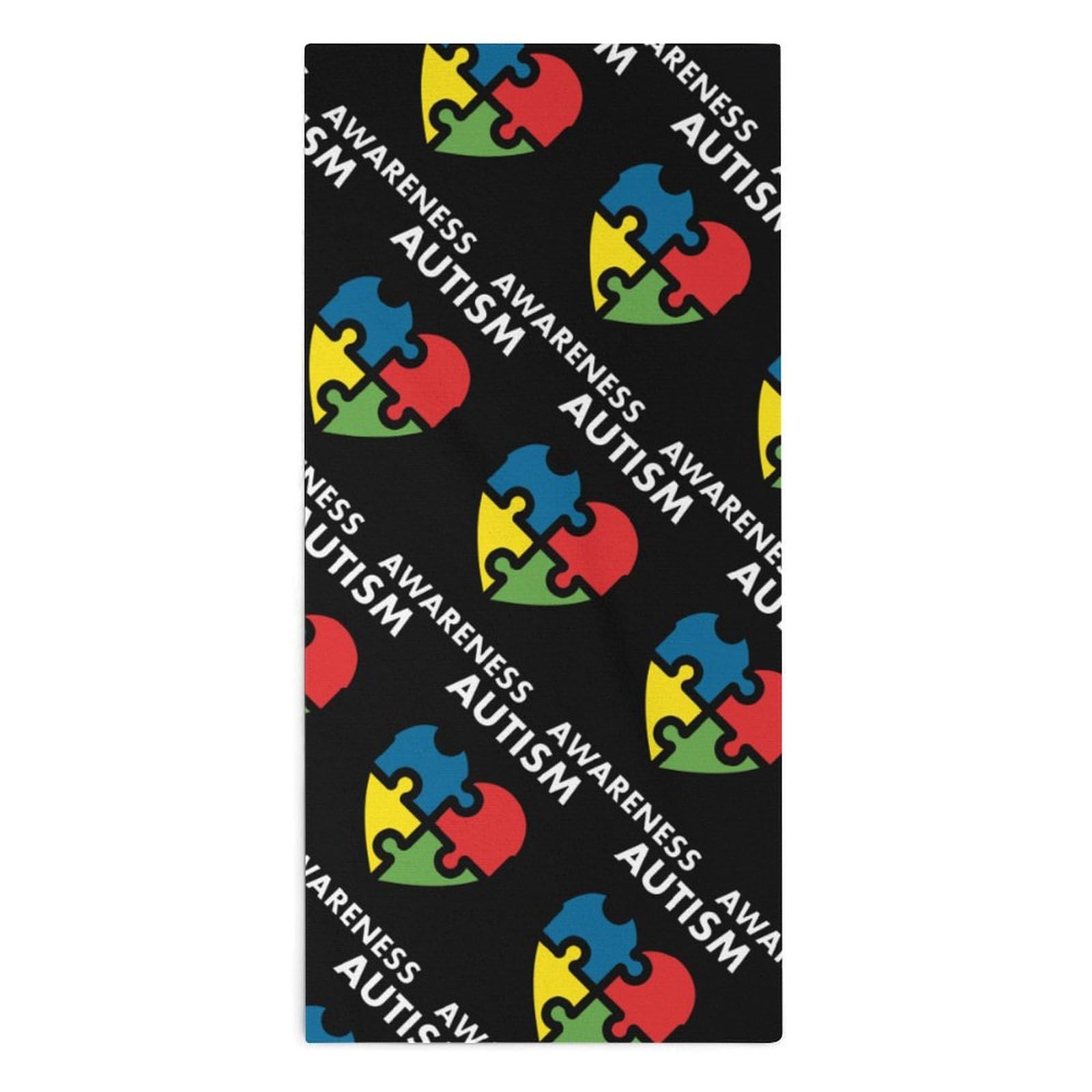 NCLQVJXZKHW Autism Awareness Hand Towels Soft Face Towel Gym Bathroom Travel Hotel 13"x28"