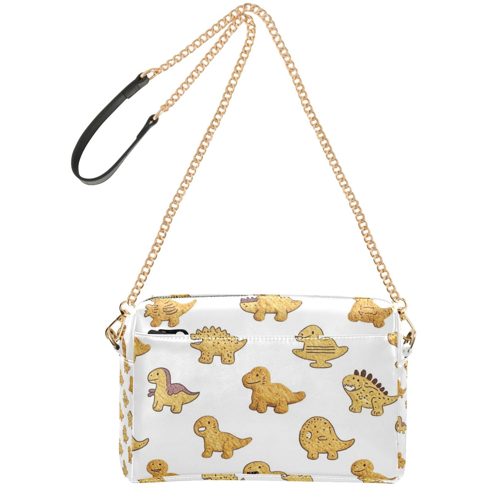 FRODOTGV Damska torebka crossbody o pojemności 2,5 l | Trwałe etui na karty ze skóry PU z pełnym nadrukiem i wewnętrzna kieszeń lekka do podróży sylwetki żyrafy