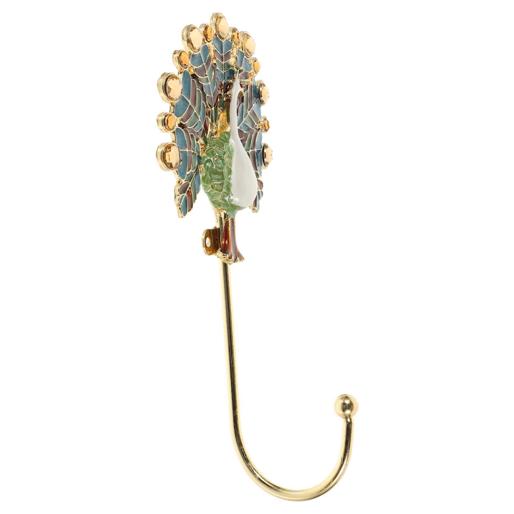 Tofficu 2 Piezas Gancho de pavo Delicado gancho de chaquetas baño manos ganchos de animales para colgar perchas gancho de pared decorativo gancho para colgar ropa Aleación de zinc