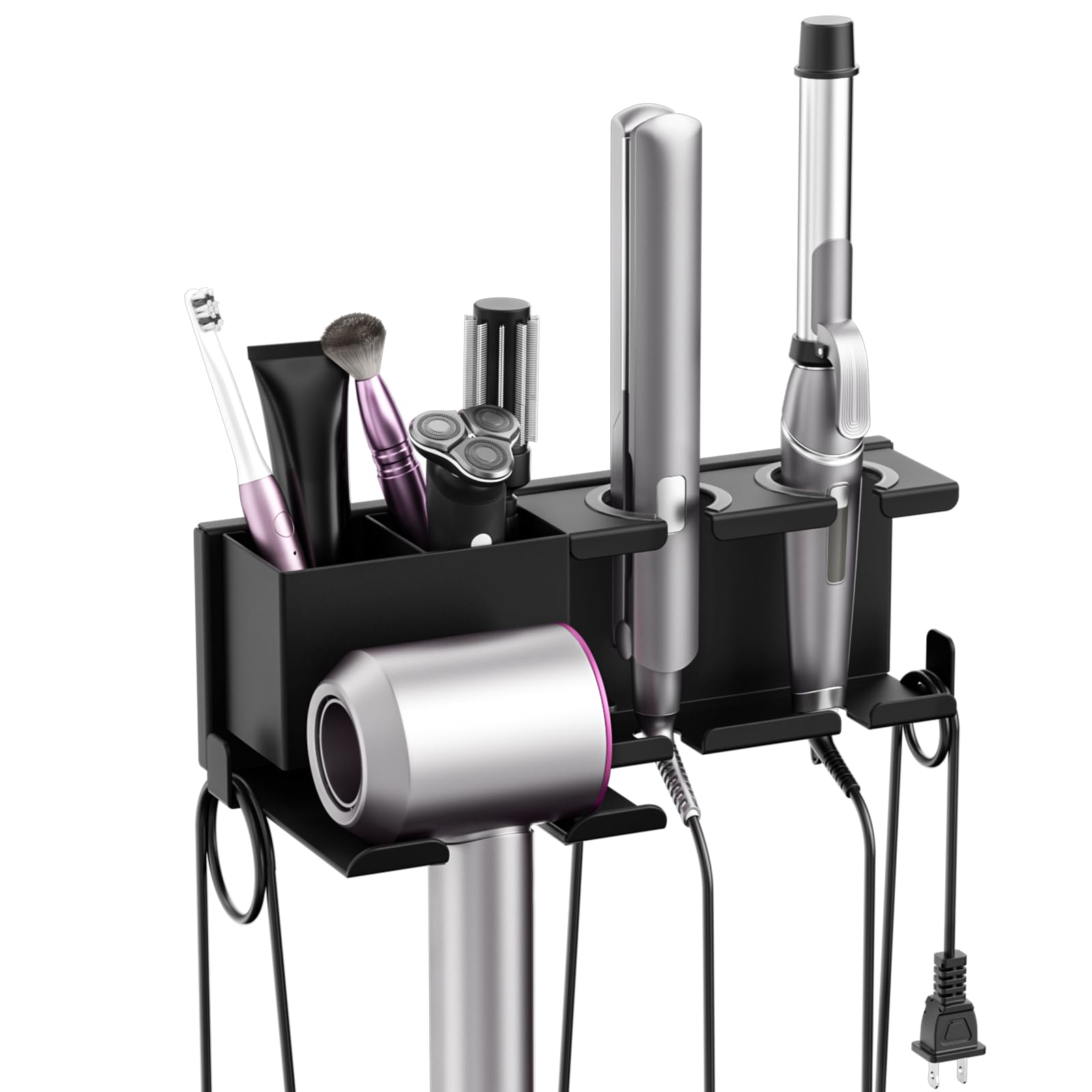 Support sèche-cheveux sans perçage pour ranger votre Dyson Airwrap sans abîmer le mur