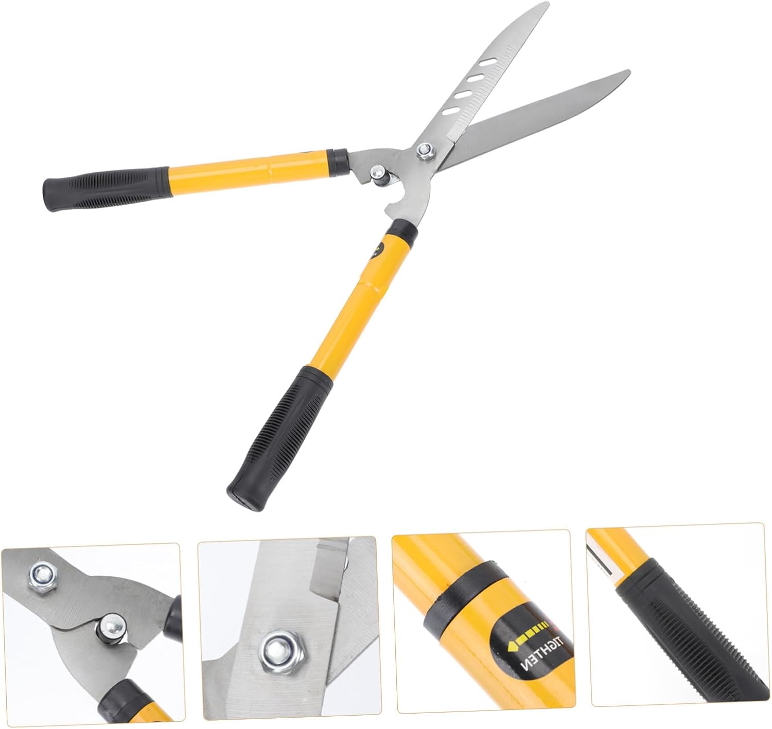 Yardwe Multi-purpose Gardening Pruning Scissor with Ergonomic Non-slip Handle Lightweight Manual Branch Cutter for Tree Garden Use Portable Secateurs Pruning Scissors Tool