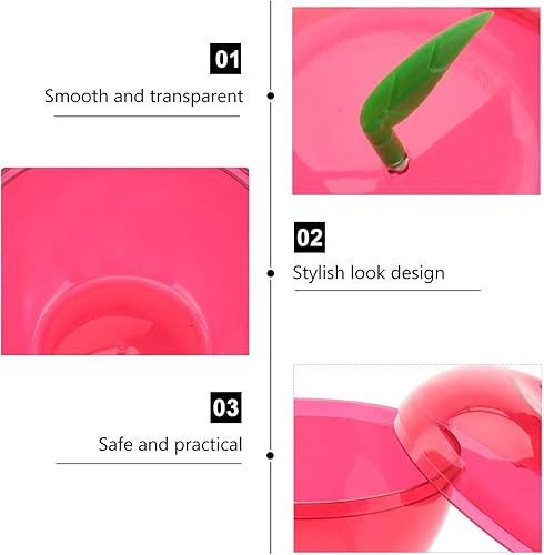 Miniatura 8 de FOMIYES Caja de dulces con forma de manzanas, 12 unidades, de plástico, con relleno de manzanas, recipientes decorativos para dulces de frutas para