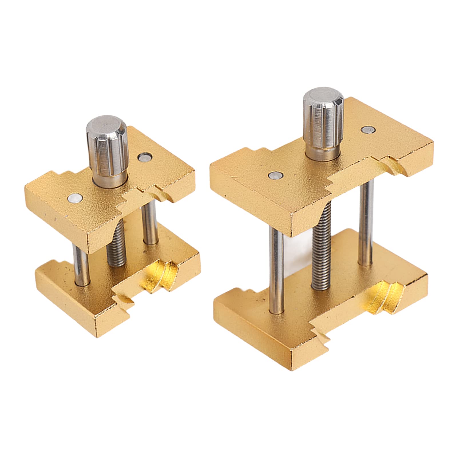 KJSHXYG Golden Aluminum Watch Movement Holder, Sturdy Clamp Base Tool for Watch Repair, Suitable for Fixing Watch Movement, Hands, Cover and Strap Removal