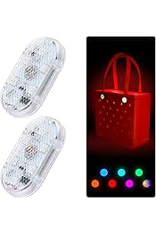 AIERSA LED Light for Bogg Bag Accessories, 7 Colors USB Rechargeable Touch Control, Easy Installation, 2-Pack
