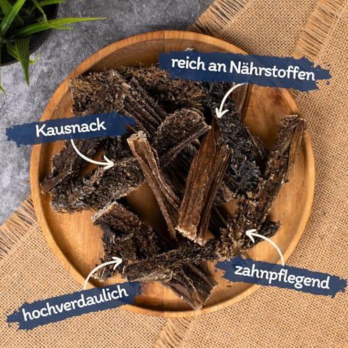 Lyra Pet® 1 kg Lammpansen 1000 g Kausnack Hundefutter Pansen Kauartikel